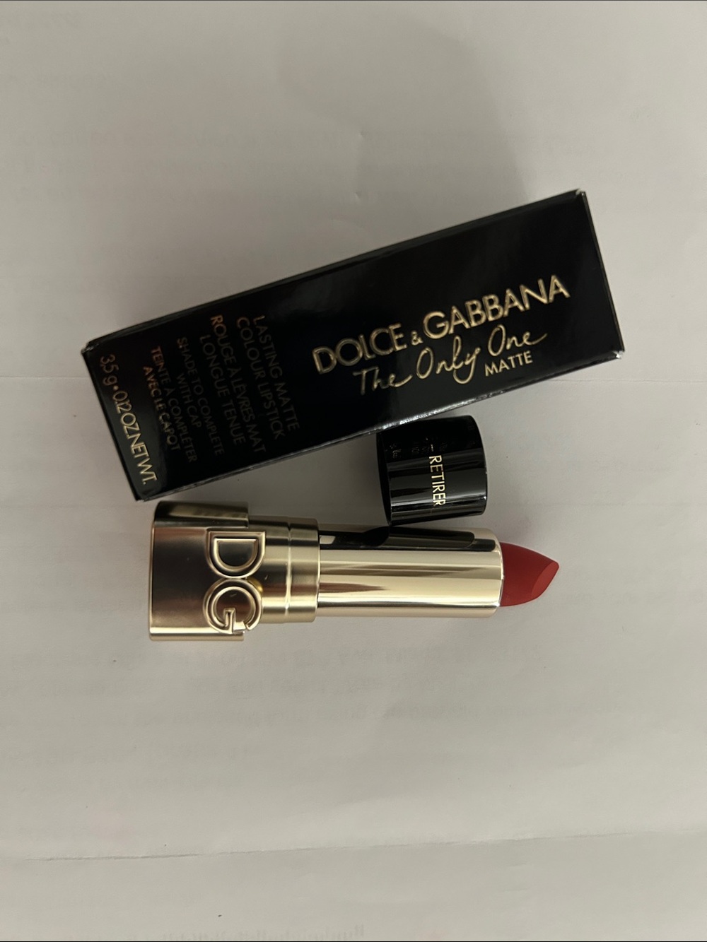 Dolce & Gabbana Matte Lipstick in Classic Red